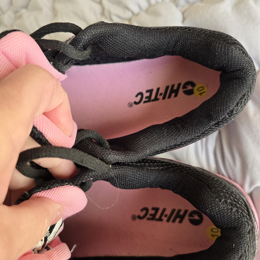 New- Hi-Tec Black and Pink Athletic Shoes - Picture 4 of 5